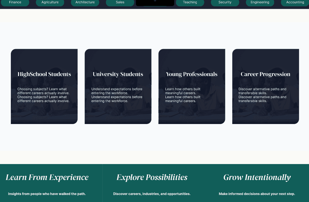 Career Resource Platform screenshot two