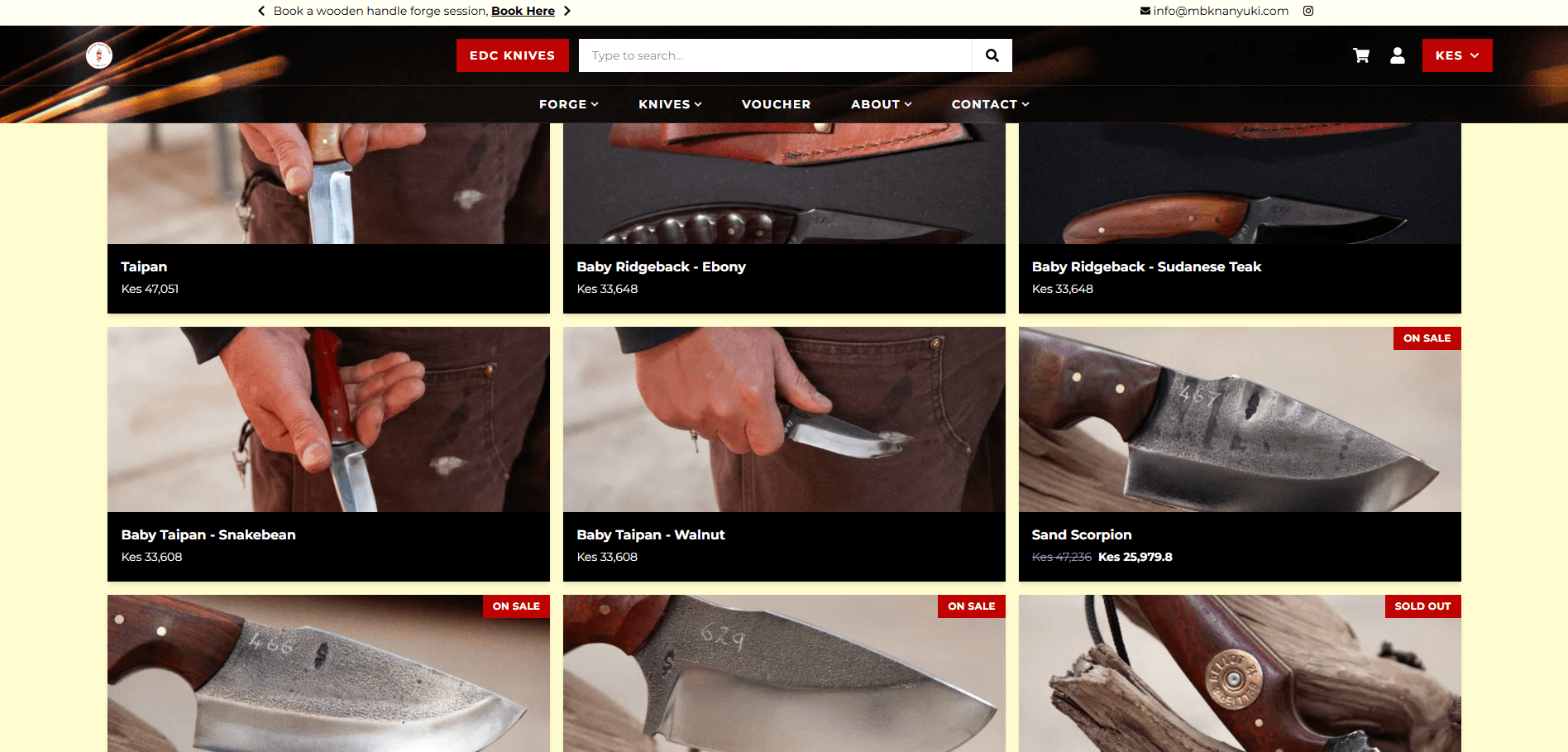 Mountain Bush Knives Nanyuki screenshot two